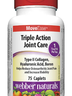 Triple Action MoveEase 75 caplets by webber Naturals picture