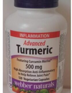 Webber naturals advanced turmeric 500 mg 120 capsules